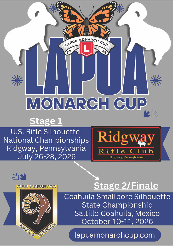 The Lapua Monarch Cup, North America’s premier smallbore rifle silhouette competition, has announced its official 2026 schedule. Now entering its fifth year, the Cup features a two-part series of smallbore standard rifle silhouette matches hosted in the United States and Mexico.